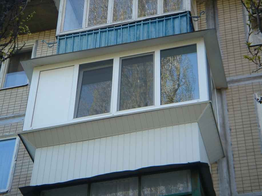 Вынос балкона/лоджии с остеклением